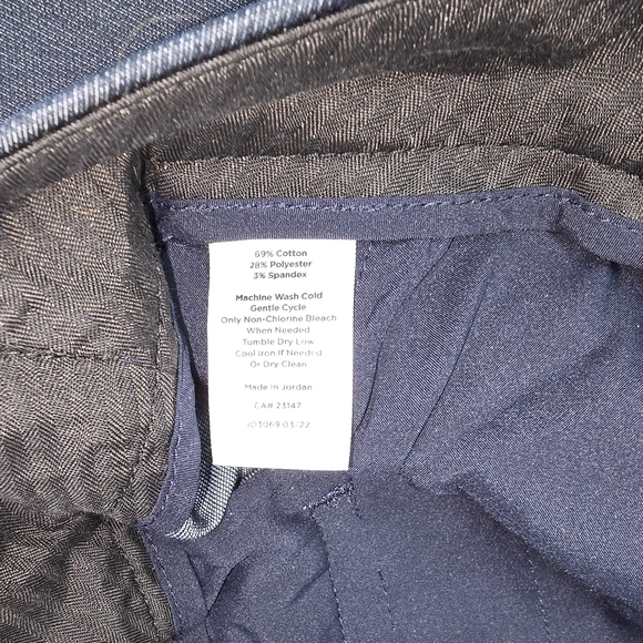 Talbots Hampshire Navy Ankle Pants Size 12P - Picture 7 of 15